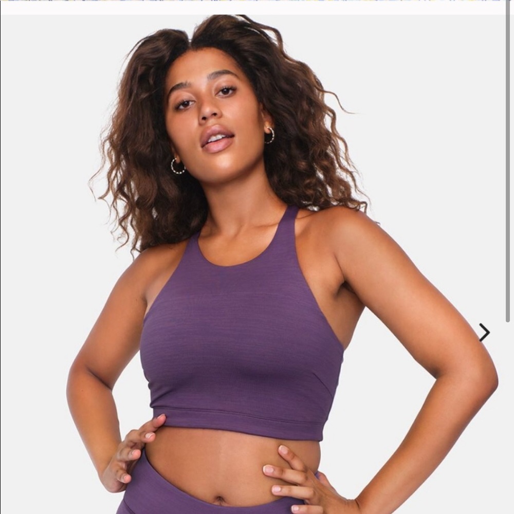 Outdoor Voices Techsweat Crop top Small Indigo